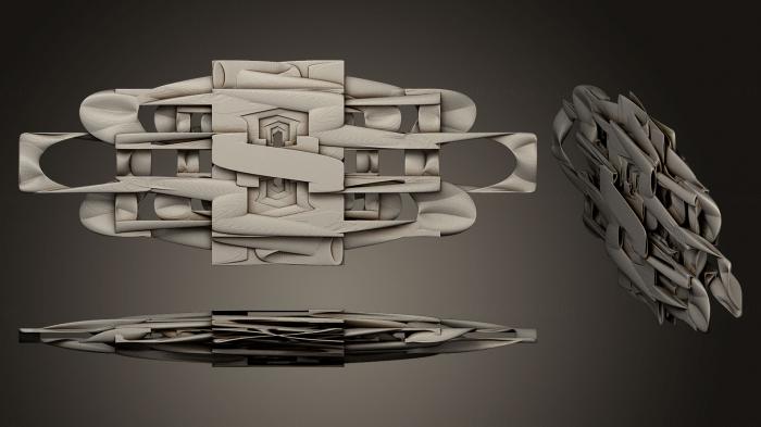 نموذج ثلاثي الأبعاد لآلة CNC الأشكال الهندسية المنع